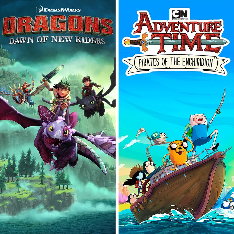 Thumbnail of Adventure Time and Dreamworks Dragons on PS4