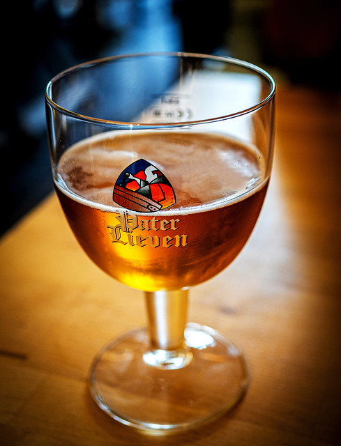 Glass of Pater Lieven Blond ( 6.5%) T'Klein Venetie Cafe-Bar - Bruges (OM-D EM1.2 & Leica Summilux 10-25mm f1.7 Zoom) (1 of 1)