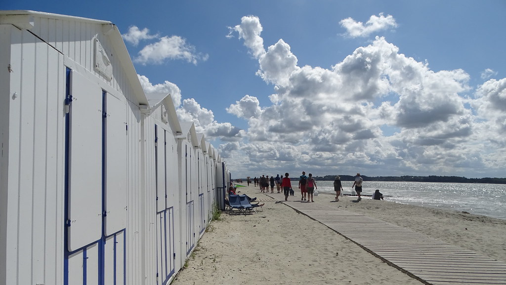 Cabanes de plage en baie de Somme