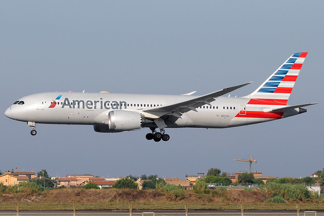 N807AA - Boeing 787-8 Dreamliner - American Airlines 🇺🇸 @ FCO