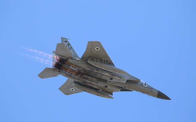 Israeli F-15 departing Runway 02