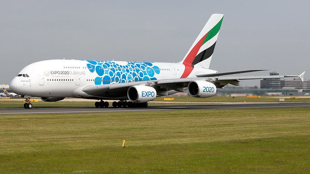 Emirates A6-EOT A380-861 EGCC 29.06.2019