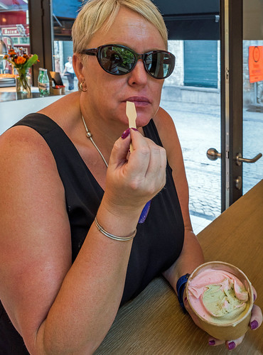 Having an Ice Cream (Bruges) (Ricoh GRIII 28mm APS-C Compact) (1 of 1) | by markdbaynham