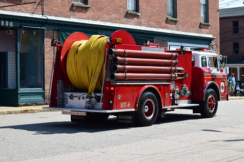 rear view fire truck ct