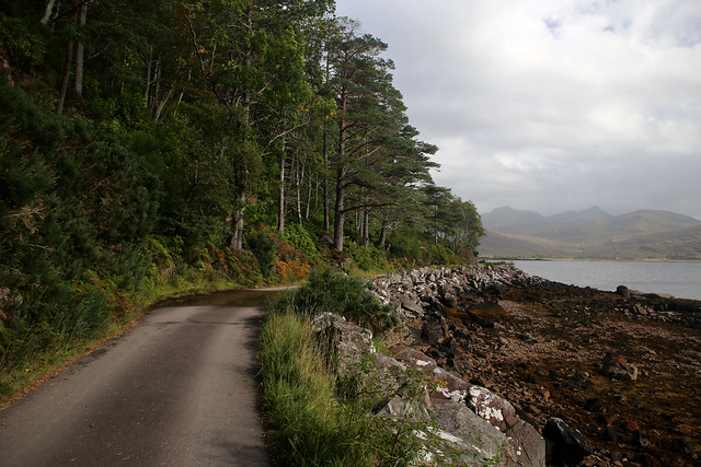 The private road to Torridon House