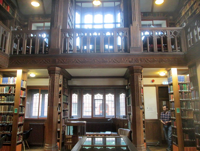 Gladstone's cabinet and Reading Room windows