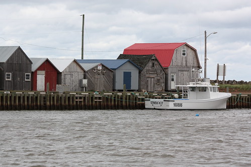 gaspereaux pei canada fishing boat buildings wharf harbour