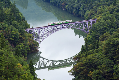 nikon d750 70180 nikkor train landscape bridge railway japan