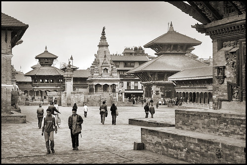 nepalkathmandupatandurbarsquare16sepia kathmandu nepal asia travel travelphotography
