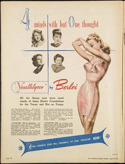 1948 advertisement for Berlei Youthlyne foundations