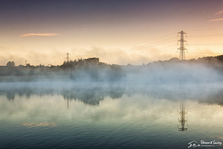 Pylons in the mist