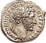Antoninus Pius Denarius obverse