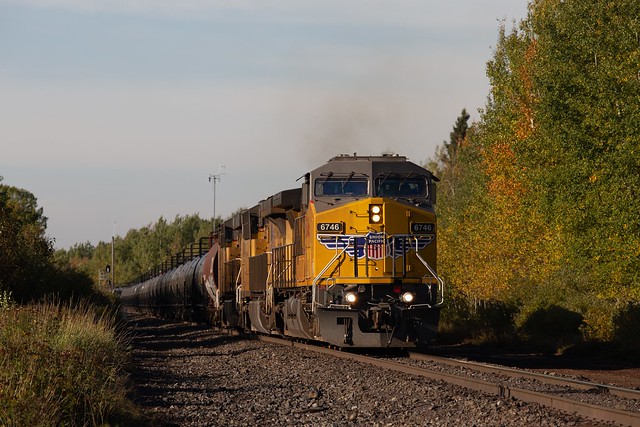 UP Union Pacific AC44CW #6746 Northbound btwn Mt Iron Jct and DWP Jct 09-20-19