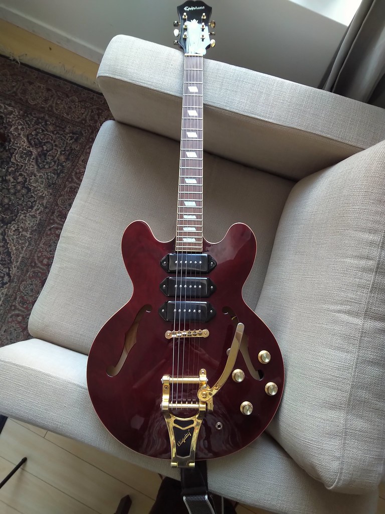 An Epiphone Riviera Custom P-93