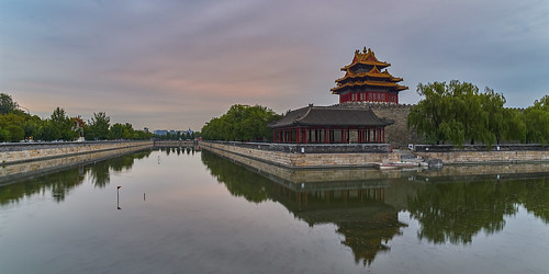 phase one phaseone iq4 iq4150 150mp 150mpx alpa 12max max technical camera digital back medium format rodenstock wide angle sunrise long exposure clouds weather forbidden city palace museum corner building tower river water beijing moving cityscape architecture imperial classic chinese vintage red walls