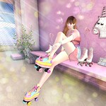 *CK* Unicorn fun roller skates and sneakers
