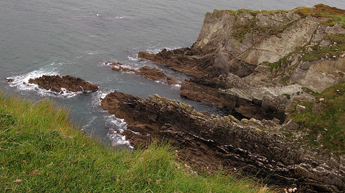 Cliff edges by the beacon in Baltimore, Ireland
