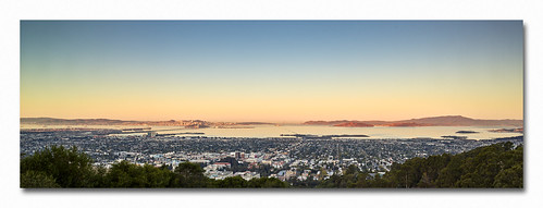 Daybreak over Berkeley and the San Francisco Bay