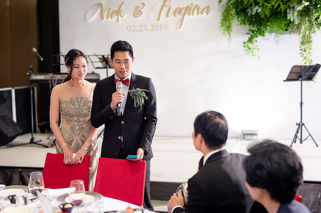 [婚禮攝影]Regina & Nick 幸福晚宴@寒舍艾美酒店-最專業的團隊完成每場完美婚禮紀錄，拍的不只好更要快! #婚禮攝影