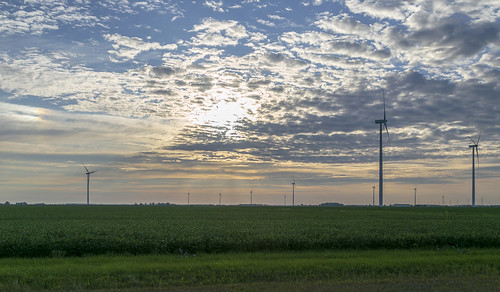 landscape sunrise pleasant scenic clouds sky field windturbines farmland pauldingcounty ohio lattytownship windfarm
