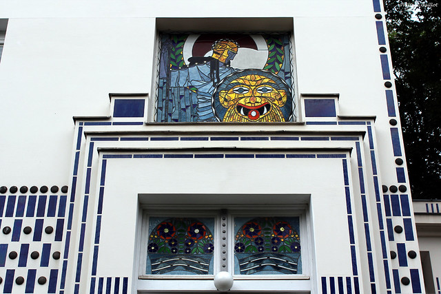 La façade de la villa Otto-Wagner