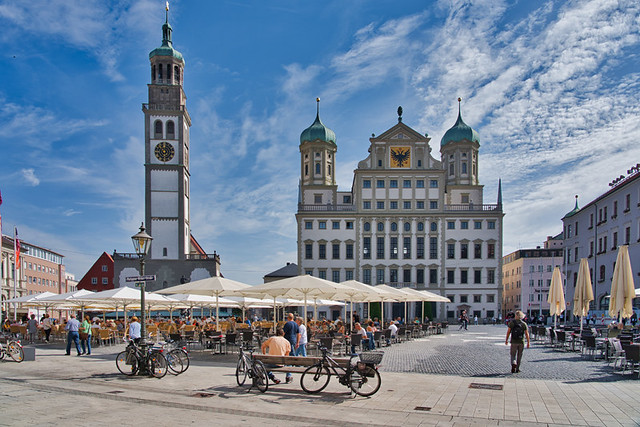 Augsburg - Rathausplatz - Perlachturm