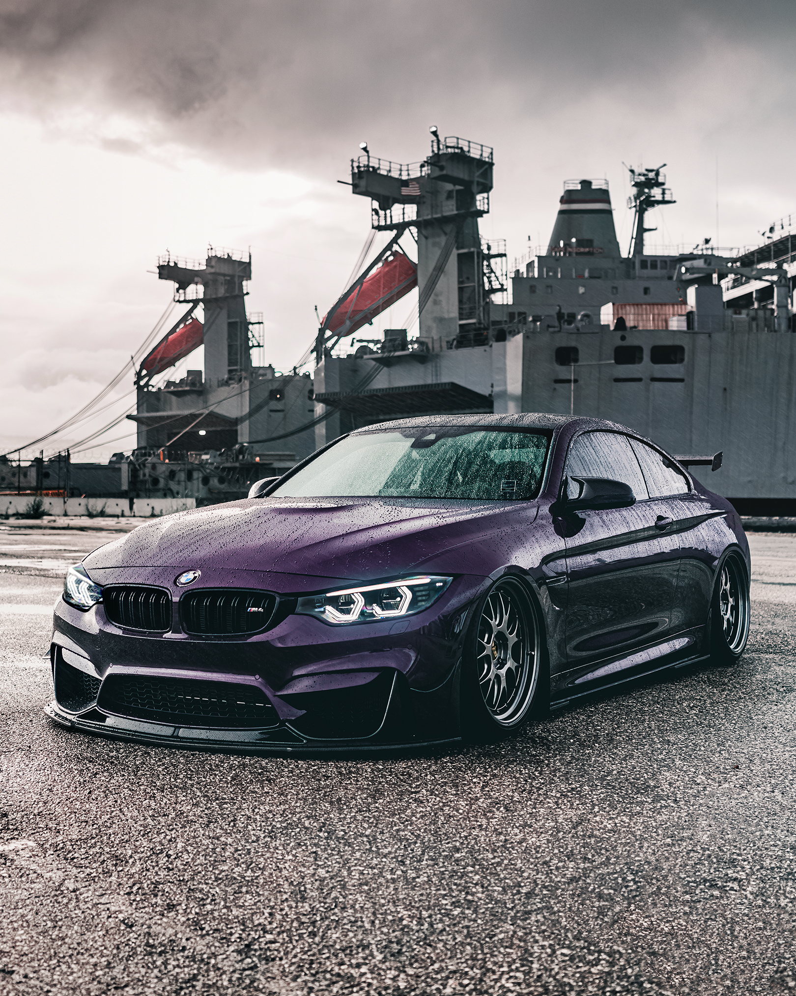 Bagged Daytona Violet M4 Competition - BMW M3 and BMW M4 Forum
