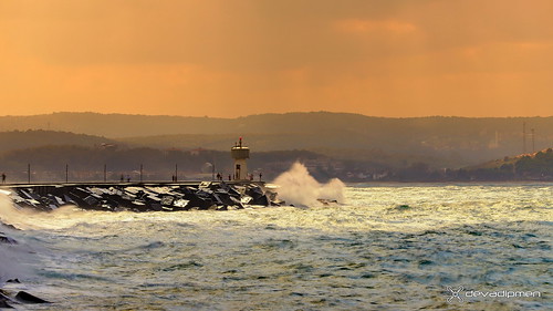 blacksea istanbul jetty landscapephotographer naturephotographer northeaster sunset şile türkiye wave