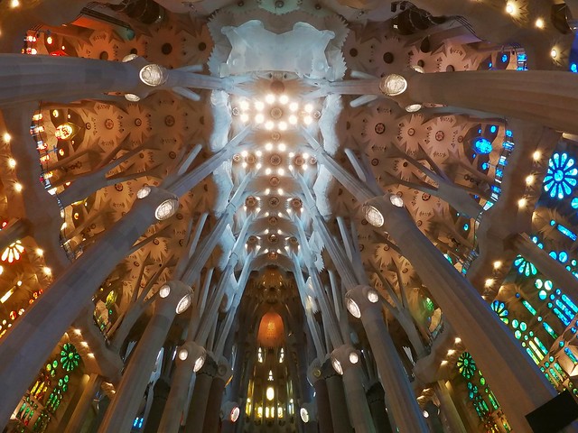 El sostre de la Sagrada Familia. Barcelona