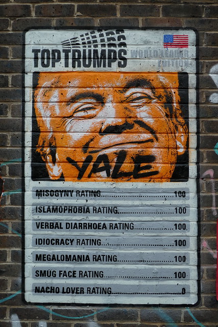 Top Trumps stencil, Shoreditch