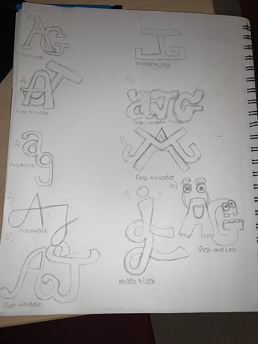 Monogram Sketches! | by alaisia_grayson4798