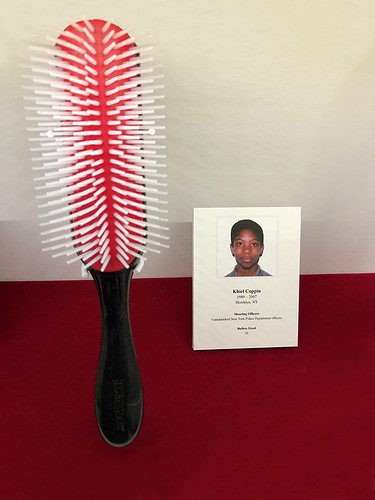 Hairbrush –thought to be a lethal weapon – of a child shot by US police.