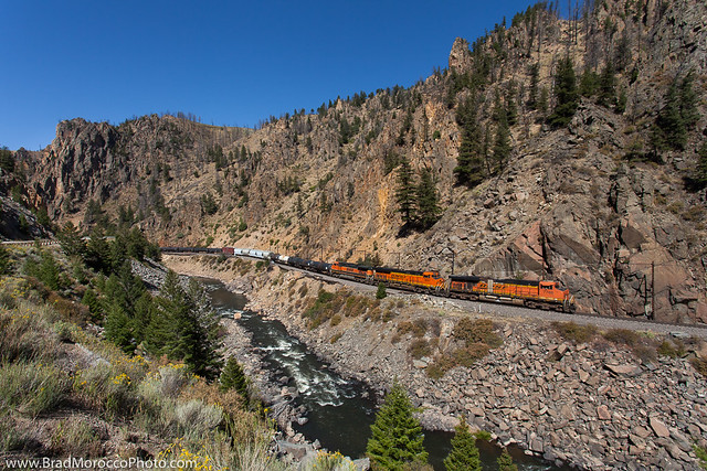 BNSF HPVODEN at Byers Canyon, Colorado