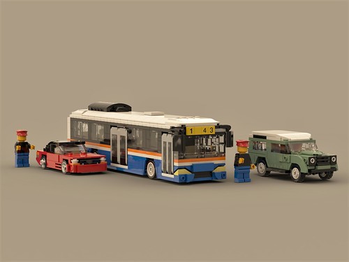 1/43 Bus, cars and 4x4