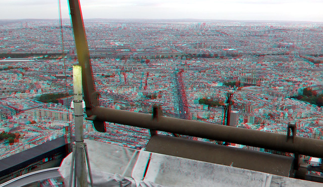 View from Tour Montparnasses Paris 3D