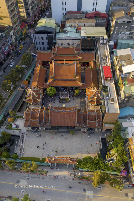 Aerial view of Lungshan Temple