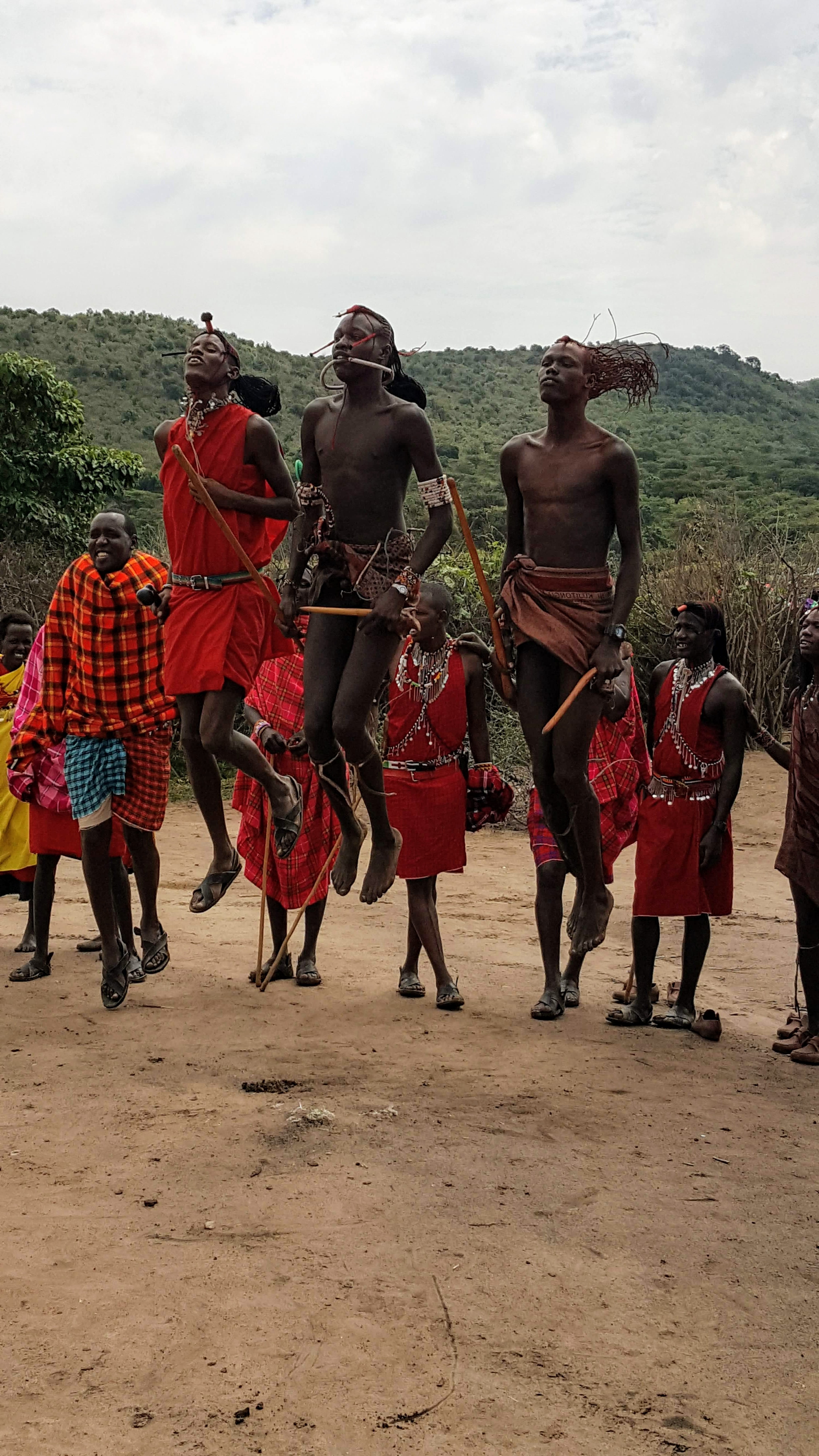 Maasai Mara jumping ceremony