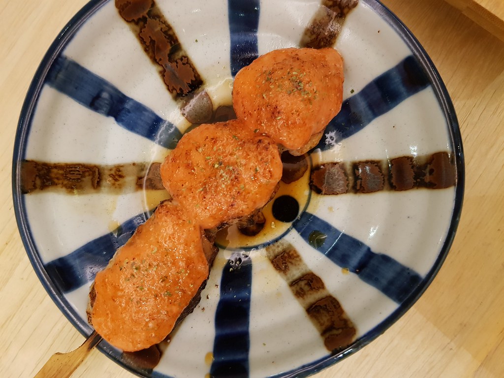 16 鸡肉明太子酱串烧 mentai sauce chicken meat yakitori