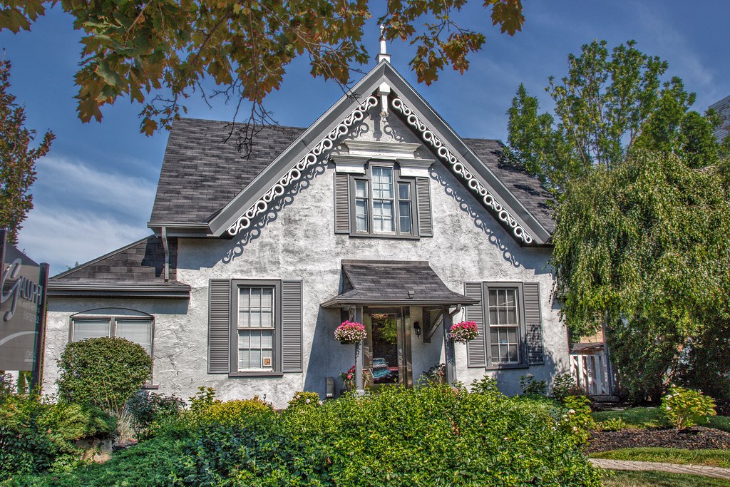 Brantford Ontario - Canada - Small Gothic Cottage Architecture -