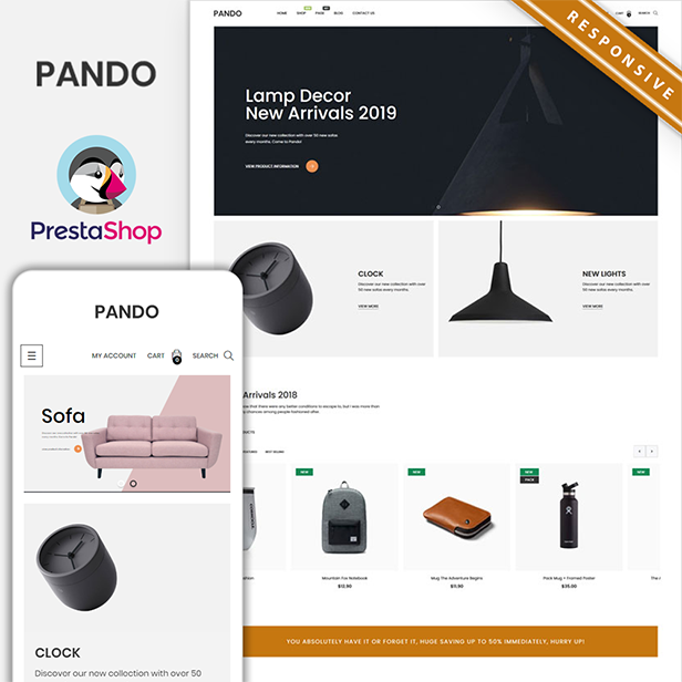 ap pando modern & minimal furniture stores prestashop theme