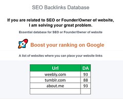 SEO Backlinks Database