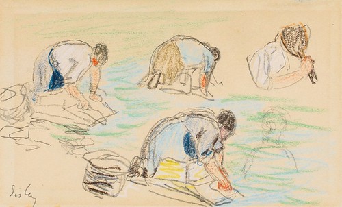 Sisley Lavandières,pastel(private collection) | by michelangelo5