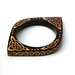 Wood burned Celtic bangle bracelet