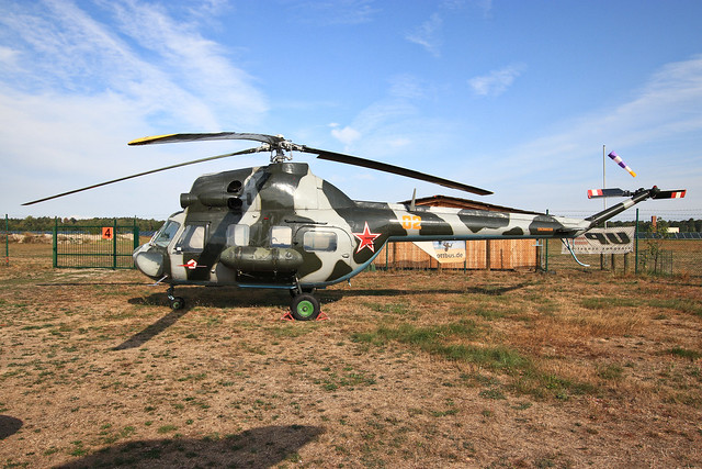 02 Yellow Mi-2 Soviet Air Force at Cottbus