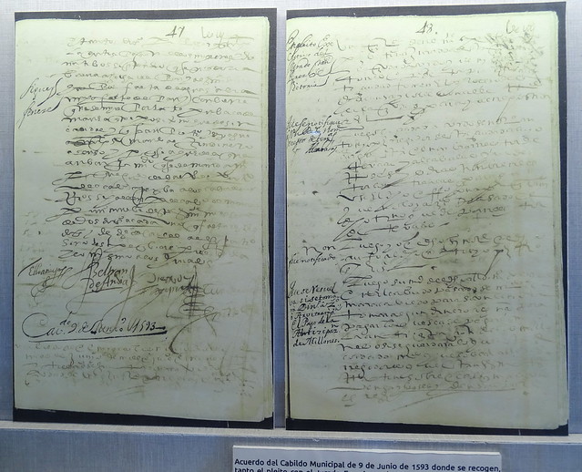 manuscrito documento original de Miguel de Cervantes Casa Cervantes Velez Malaga Málaga 01