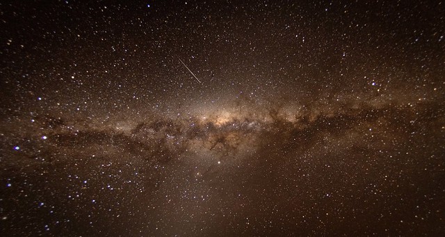 Shooting Star and the Milky Way
