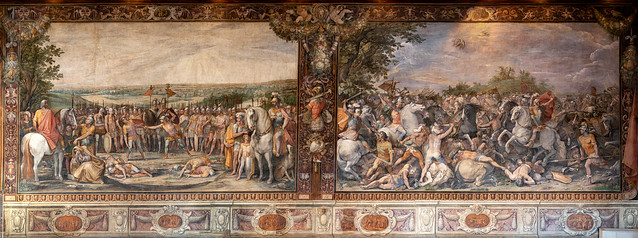 The Oratii and Curiatii clash (Panorama shot)