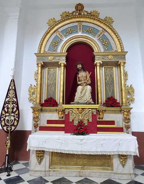 capilla retablo interior Iglesia de San Juan Bautista Velez Malaga Málaga 05