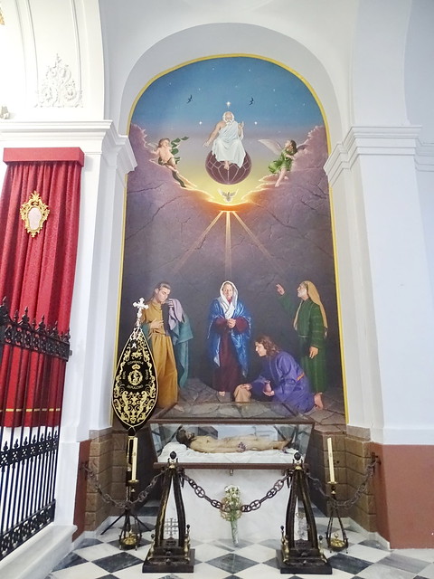 capilla retablo interior Iglesia de San Juan Bautista Velez Malaga Málaga 08