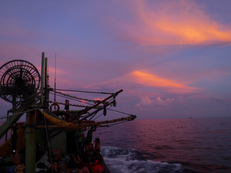 Sunrise over North Sulu Sea